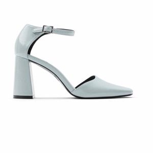Zara Square Toe Patent Heels